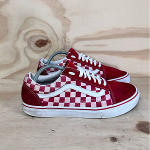 Vans Off The Wall - Old Skool Primary Racing - Sneakers - Red/White - Men's - 10